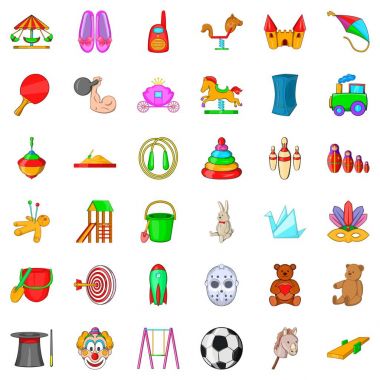 Etkinlik simgeler kümesi, karikatür tarzı