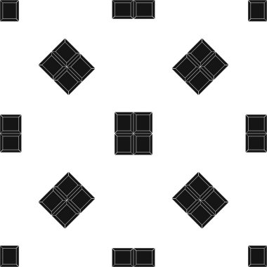 Çikolata parçası desen sorunsuz siyah