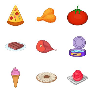 Koruyucu Icons set, karikatür tarzı