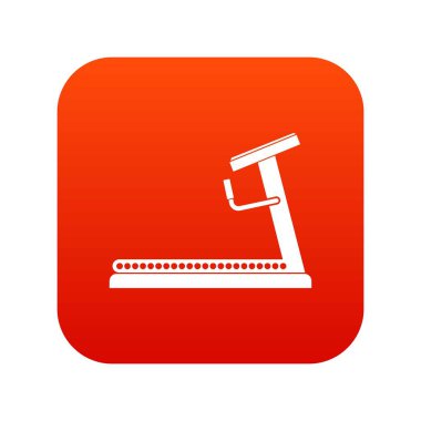 Koşu bandı simgesi dijital kırmızı