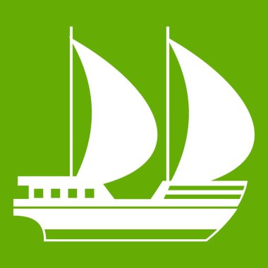 Büyük yat simgesi yeşil