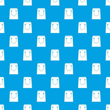 Kağıt torba desen kesintisiz mavi