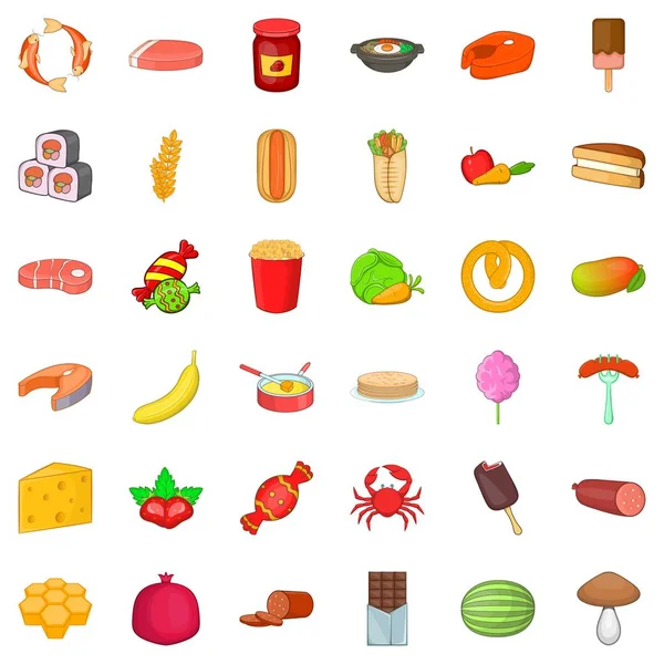 İçecek Icons set, karikatür tarzı