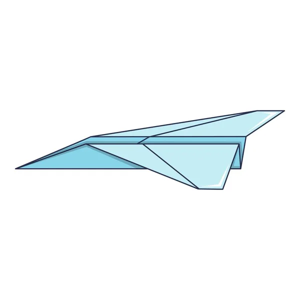 Origami icono del avión, estilo de dibujos animados — Vector de stock