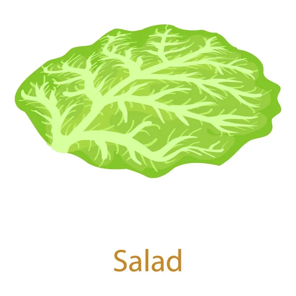 Ícone de salada, estilo 3D isométrico — Vetor de Stock