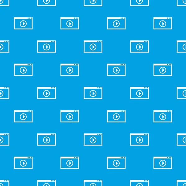 ビデオの再生パターン シームレスな青のためのプログラム — ストックベクタ