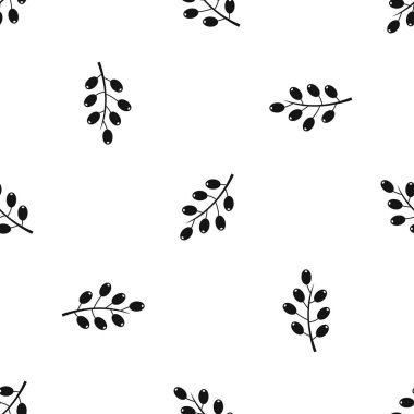 Kızamık şube desen sorunsuz siyah