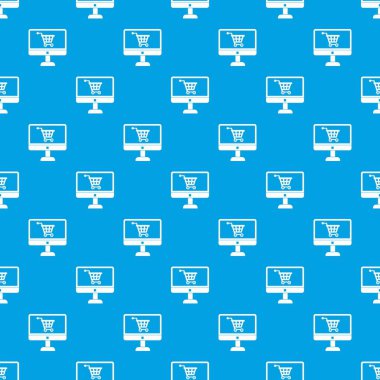 Bilgisayar desen kesintisiz mavi çevrimiçi mağazayla satın almak