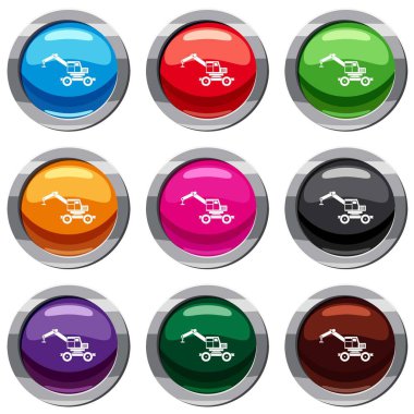 Vinç kamyon 9 koleksiyonu ayarla