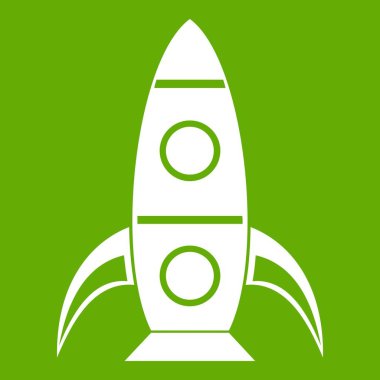 Roket simgesi yeşil
