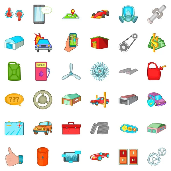 Barbekü Icons set, karikatür tarzı