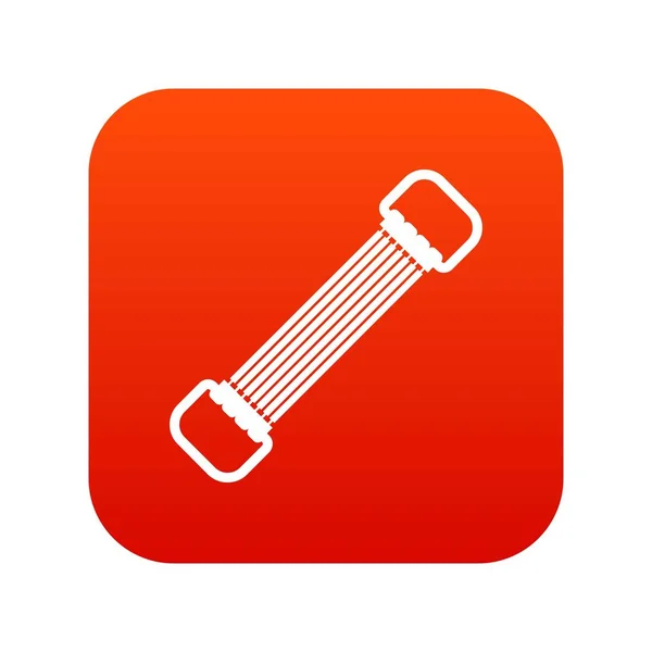 Sportovní Elastická pás ikonu digitální červená — Stockový vektor