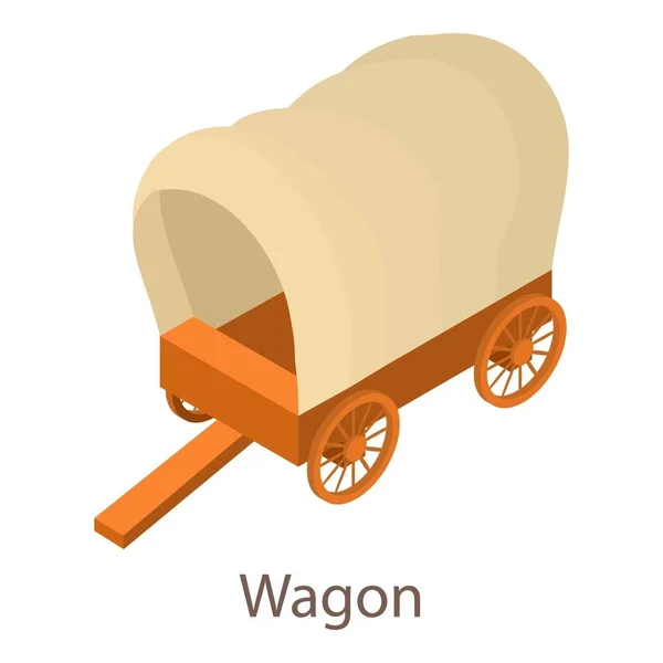 Wagon icon, isometric 3d style Stock Illustration