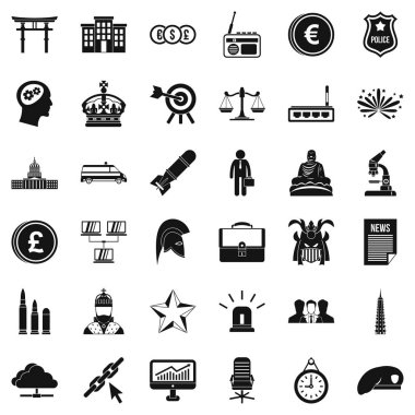Denge Icons set, basit tarzı