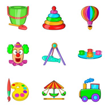 Genç Görüntüleyicisi Icons set, karikatür tarzı