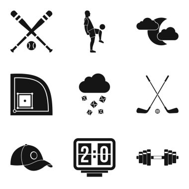 Beyzbol alan simgeler kümesi, basit tarzı