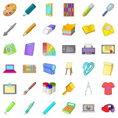 Tasarım simgeler kümesi, karikatür tarzı