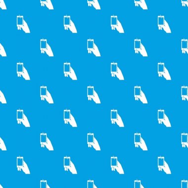 El cep telefonu desen kesintisiz mavi fotoğraf çekimi