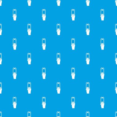 Smartphone desen kesintisiz mavi el fotoğrafları