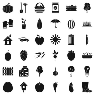Tohum Icons set, basit tarzı