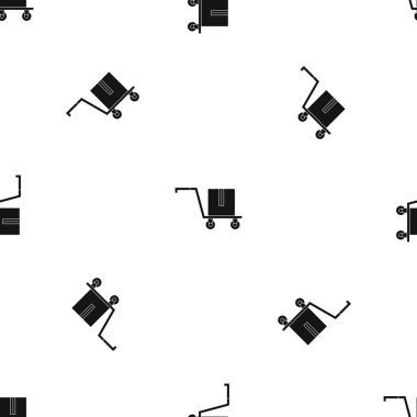 Teslim cart kutusunda desen sorunsuz siyah