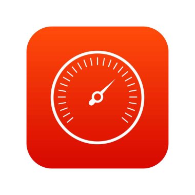 Hız göstergesi simgesi dijital kırmızı