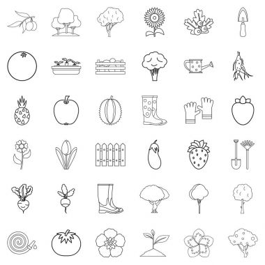 Tohum Icons set, anahat stili