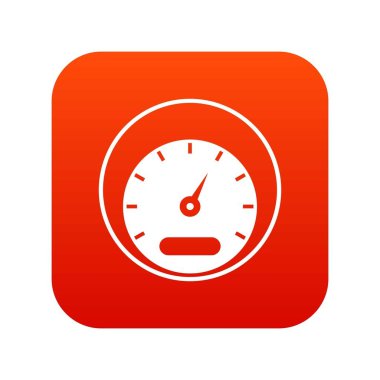 Hız göstergesi simgesi dijital kırmızı