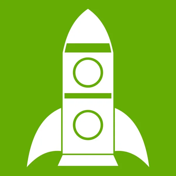 Zielona ikona rakiet — Wektor stockowy