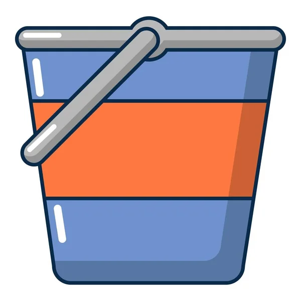 Bucket icon, cartoon style — Stock Vector