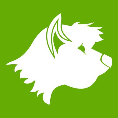 Terrier köpek simgesi yeşil