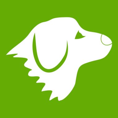 Retriever köpek simgesi yeşil