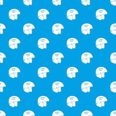 Snowboard kask desen kesintisiz mavi