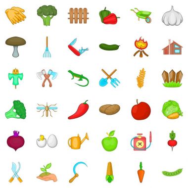 Sulama olabilir Icons set, karikatür tarzı