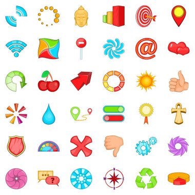 Öğe simgeler kümesi, karikatür tarzı