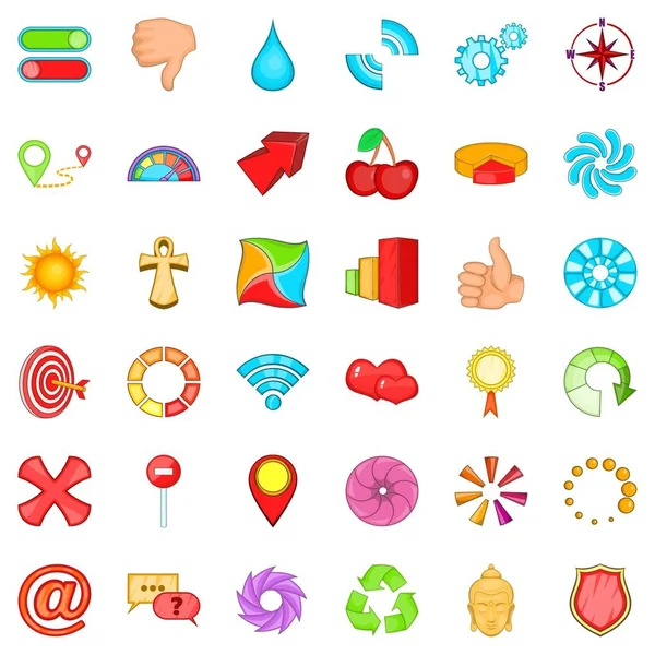 Icons set bar tarzı çizgi film