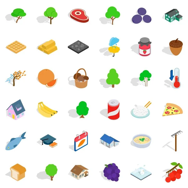 Sepet Icons set, izometrik stili