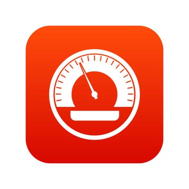 Hız göstergesi simgesi dijital kırmızı