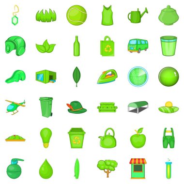 Apple Icons set, karikatür tarzı