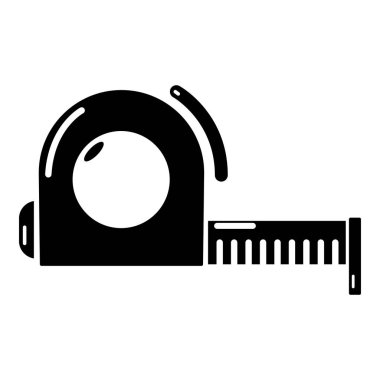 Rulet simgesi, basit siyah stil