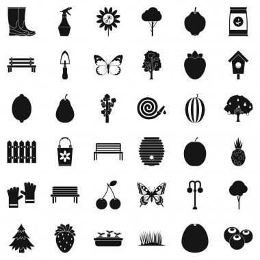 Ekili Icons set, basit tarzı