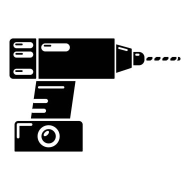 Simge, basit siyah stil matkap