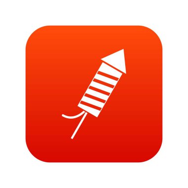 Kuyu simgesi dijital kırmızı