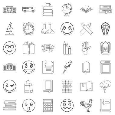 Eğitim simgeler kümesi, anahat stili