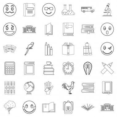 Mikroskop simgeleri ayarlandı, özet biçimi