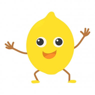 Limon simgesi, çizgi film tarzı