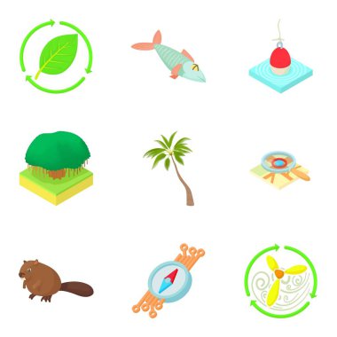 Grove Icons set, karikatür tarzı