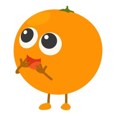 Turuncu simge, karikatür tarzı