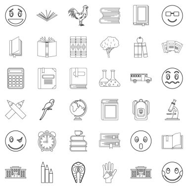 Sürpriz Icons set, anahat stili