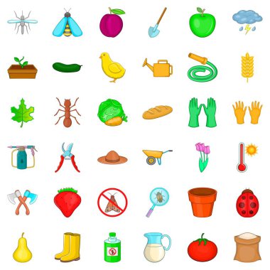 Apple Icons set, karikatür tarzı